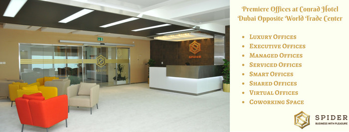  New Album of Office Space Rental Dubai Spider Business, Conrad Hotel, 19th floor, Sheikh Zayed Road, Opposite World Trade Center, Dubai, UAE - Photo 1 of 9