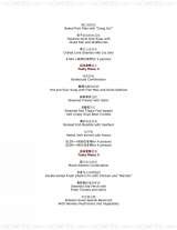 Menus & Prices, The Paramount, 30 East Coast Road