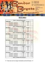 Menus & Prices, Bendor Bayete Self Catering Accommodation, Polokwane