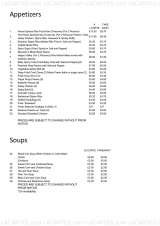 Menus & Prices, The Emperor Chinese Restaurant, North Cheam