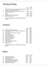 Menus & Prices, The Emperor Chinese Restaurant, North Cheam