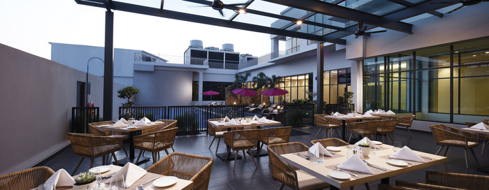 Outdoor Table Setting at Hilton Garden Inn Puchong Hilton Garden Inn Puchong of Hilton Garden Inn Puchong Jalan DM2, Desa Millennia - Photo 9 of 16