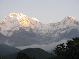 Annapurna South and Himchuli mountain view from Annapurna Base Camp trekking , Annapurna Base Camp Trekking, Kathmandu
