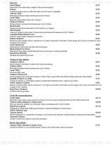 Menus & Prices, Tamarind Indian Cuisine, Cambridge