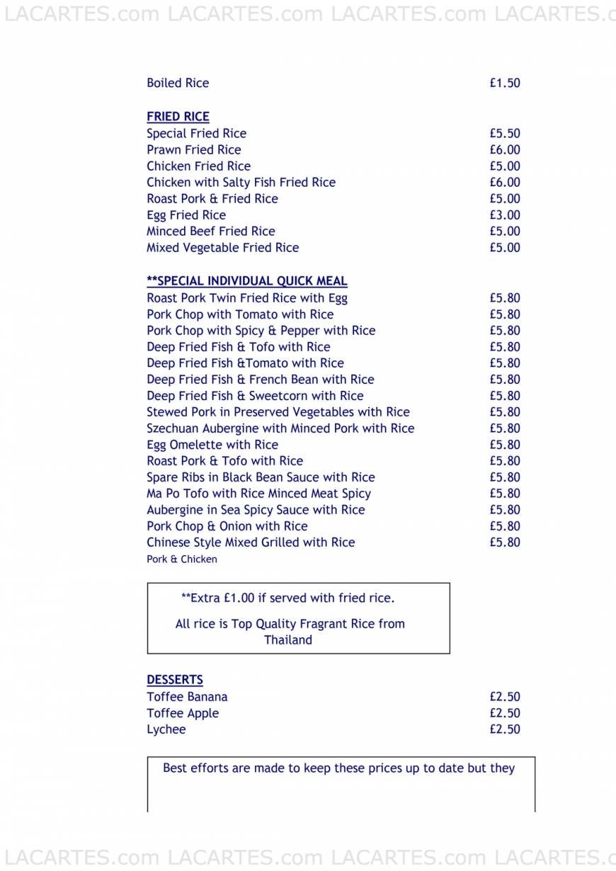  Pricelists of Mama Dumpling 7 High Street - Photo 9 of 10