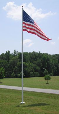 This is the image description Flag Pole Installation, US Flags & Custom Flags &  of Gates Flag & Banner Company South 4026 Wards Rd. Unit G1 #147 - Photo 1 of 4