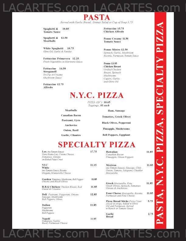  Pricelists of Jerry's Famous Deli 3210 Park Center Drive - Photo 7 of 17