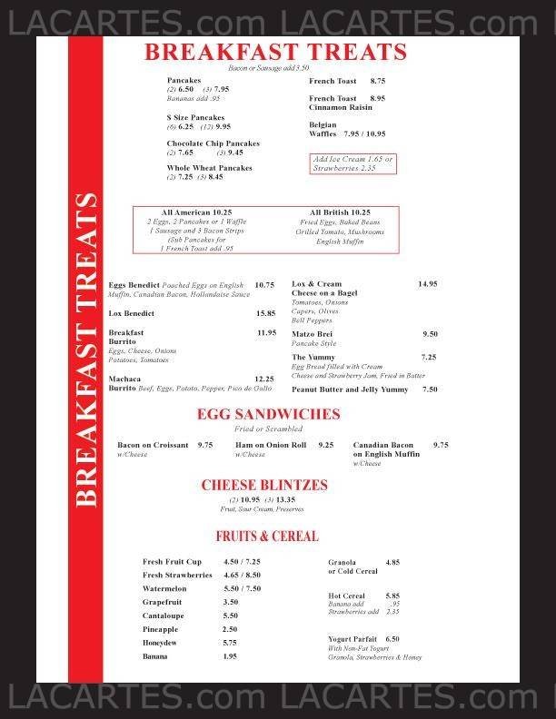 Pricelists of Jerry's Famous Deli 3210 Park Center Drive - Photo 4 of 17