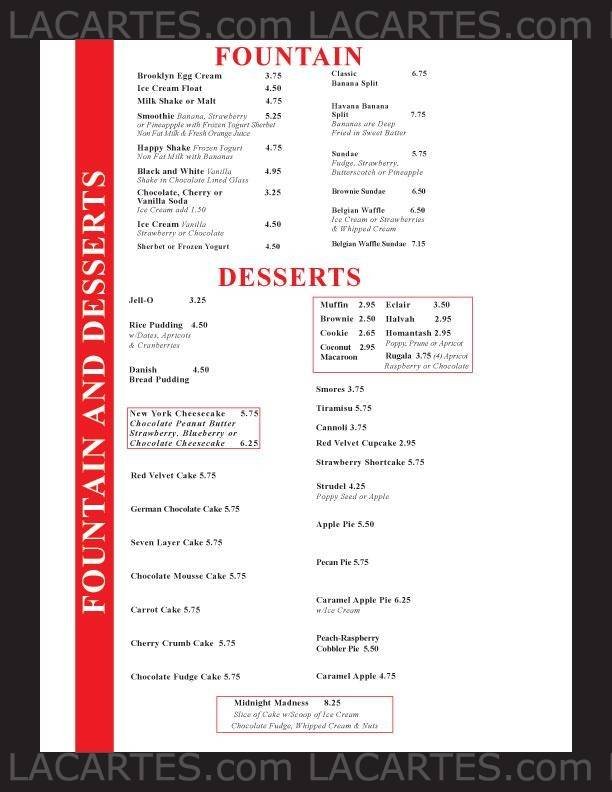  Pricelists of Jerry's Famous Deli 3210 Park Center Drive - Photo 2 of 17