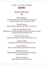 Menus & Prices, Bistro Lancaster Restaurant, Houston