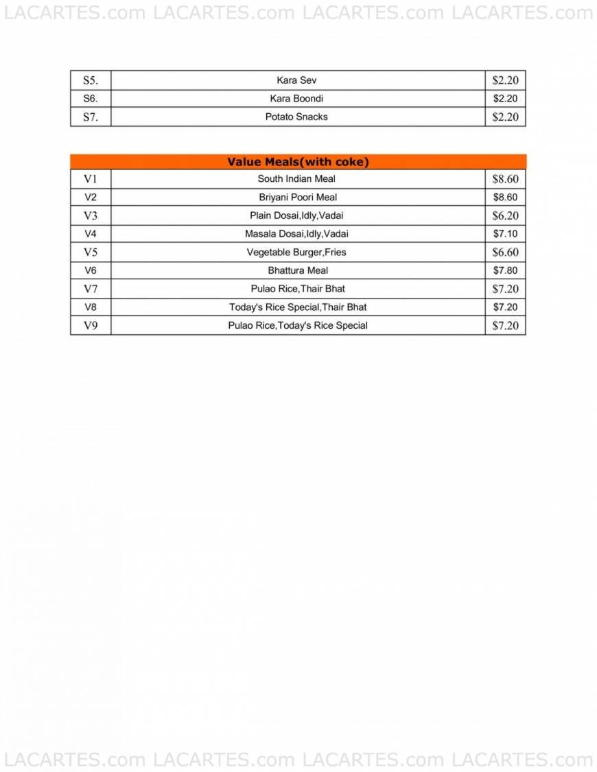  Pricelists of Komala's Restaurants(East Coast Parkway) B9 Marine Cove, - Photo 9 of 9