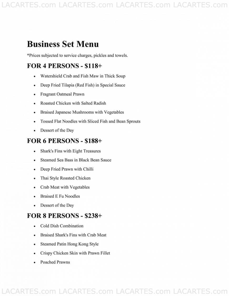  Pricelists of SWEE KEE FISHHEAD NOODLE HOUSE 96 Amoy Street  - Photo 3 of 7
