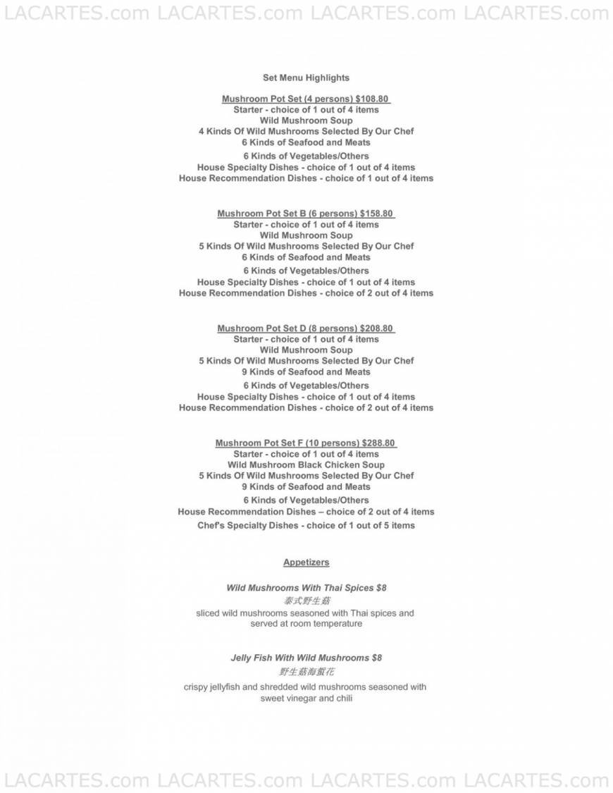  Pricelists of The Mushroom Pot - Orchard Point Outlet OG Orchard Point, Level 4 - Photo 1 of 6