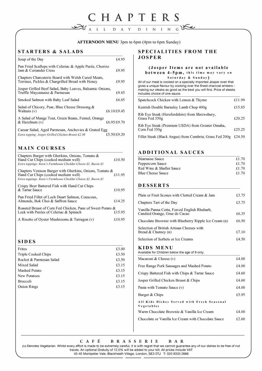  Pricelists of Chapters Restaurant 43-45 Montpelier Vale - Photo 11 of 20