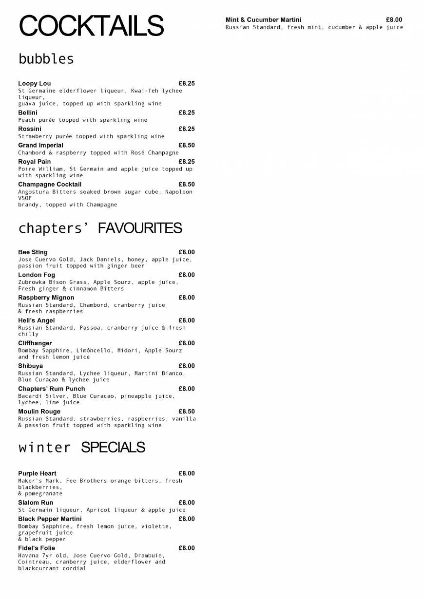  Pricelists of Chapters Restaurant 43-45 Montpelier Vale - Photo 17 of 20