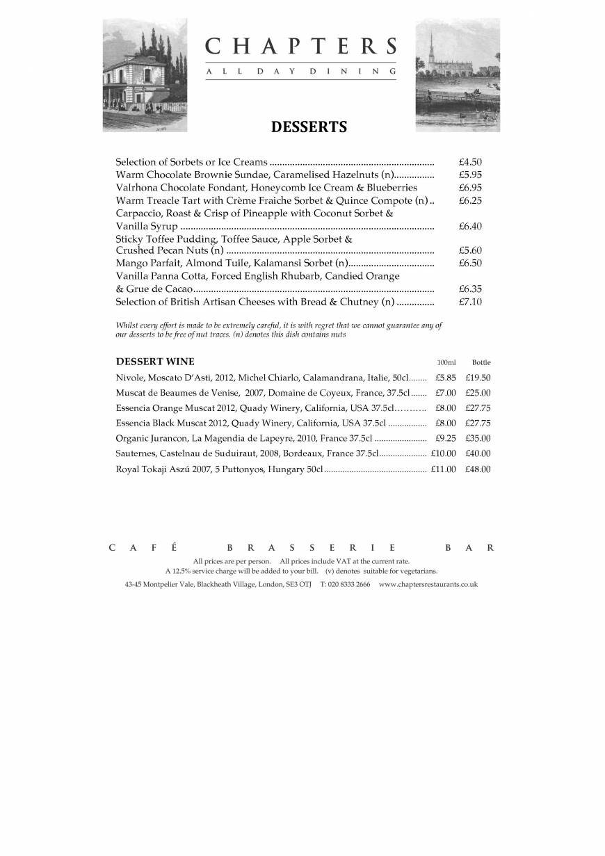  Pricelists of Chapters Restaurant 43-45 Montpelier Vale - Photo 10 of 20