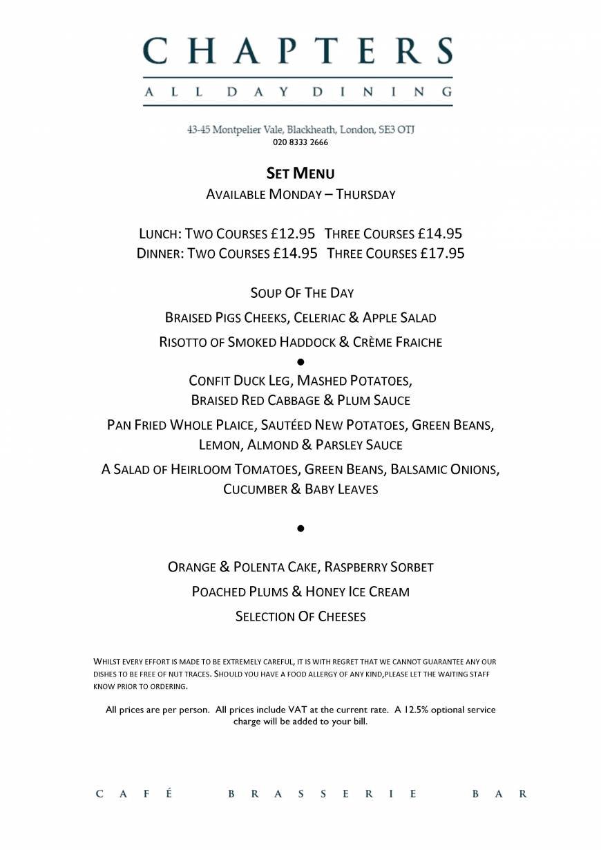  Pricelists of Chapters Restaurant 43-45 Montpelier Vale - Photo 5 of 20