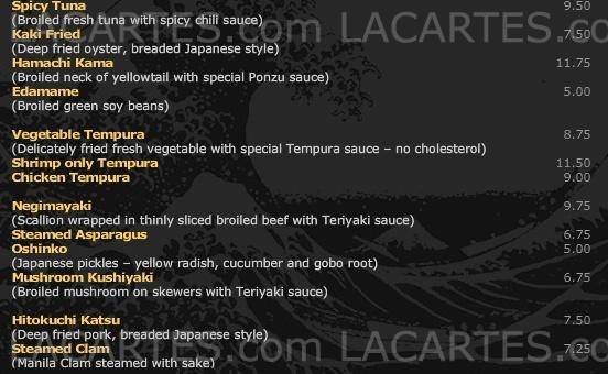 Pricelists of Nagahama Restaurant 169 East Park Avenue - Photo 4 of 4