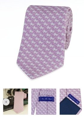 Horseshoe Printed 8cm Silk Tie (Lilac Pink) New Album of Crisline International Co. Limited Room 1101, Tower 2, Lippo Centre, 89 Queensway - Photo 10 of 14