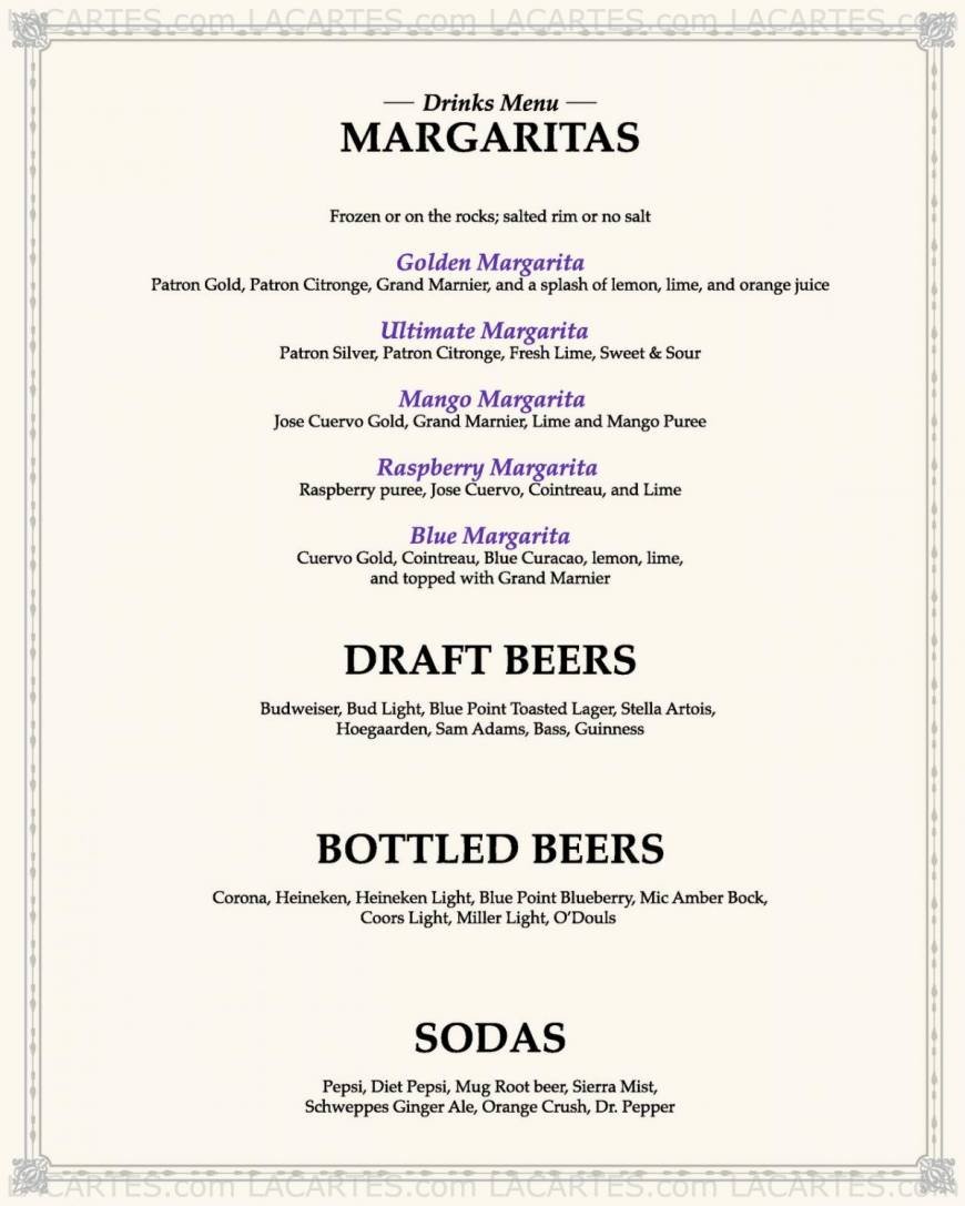  Pricelists of Alaine's - Long Island Restaurant Inc. 27 Carmans Road - Photo 7 of 12