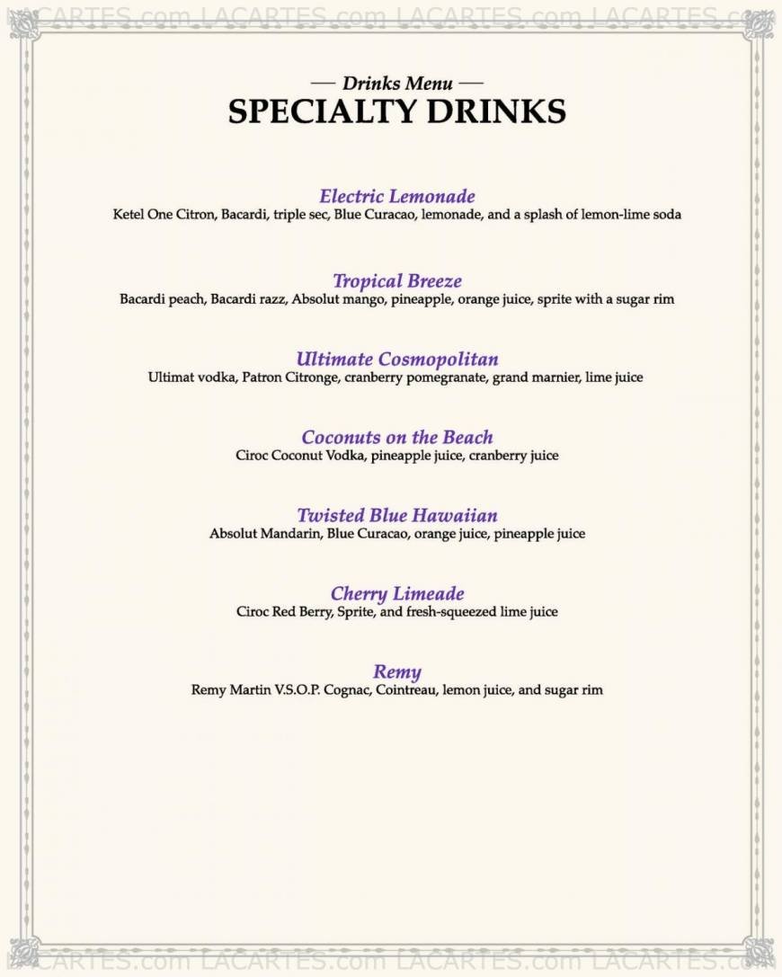  Pricelists of Alaine's - Long Island Restaurant Inc. 27 Carmans Road - Photo 8 of 12