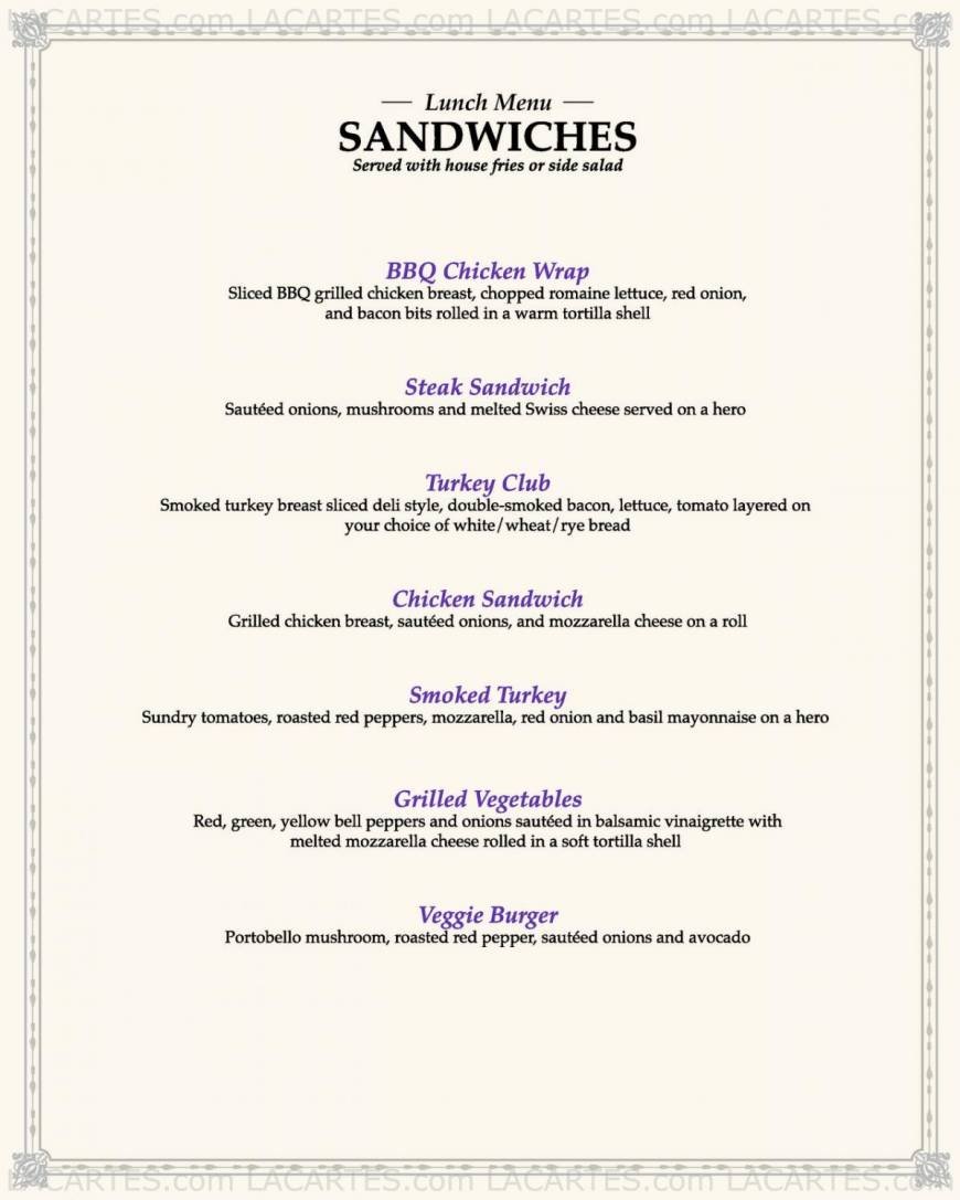  Pricelists of Alaine's - Long Island Restaurant Inc. 27 Carmans Road - Photo 11 of 12