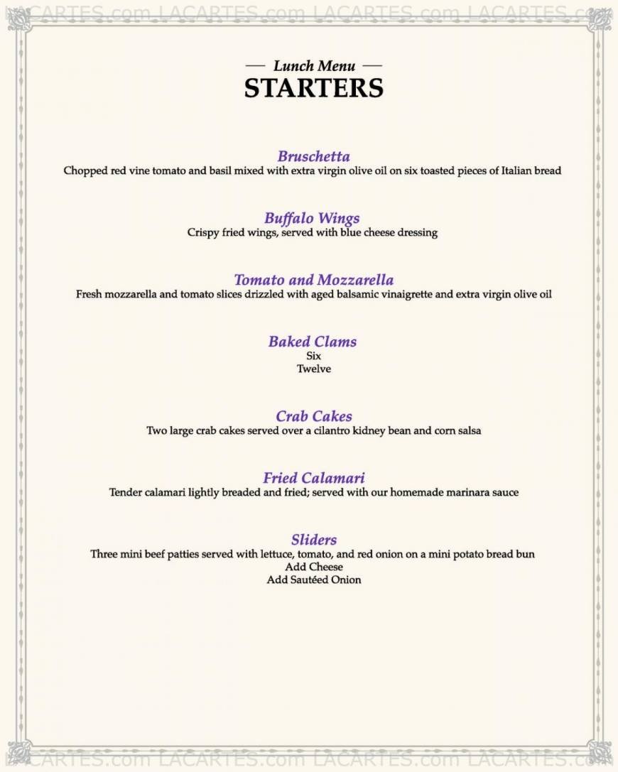  Pricelists of Alaine's - Long Island Restaurant Inc. 27 Carmans Road - Photo 12 of 12