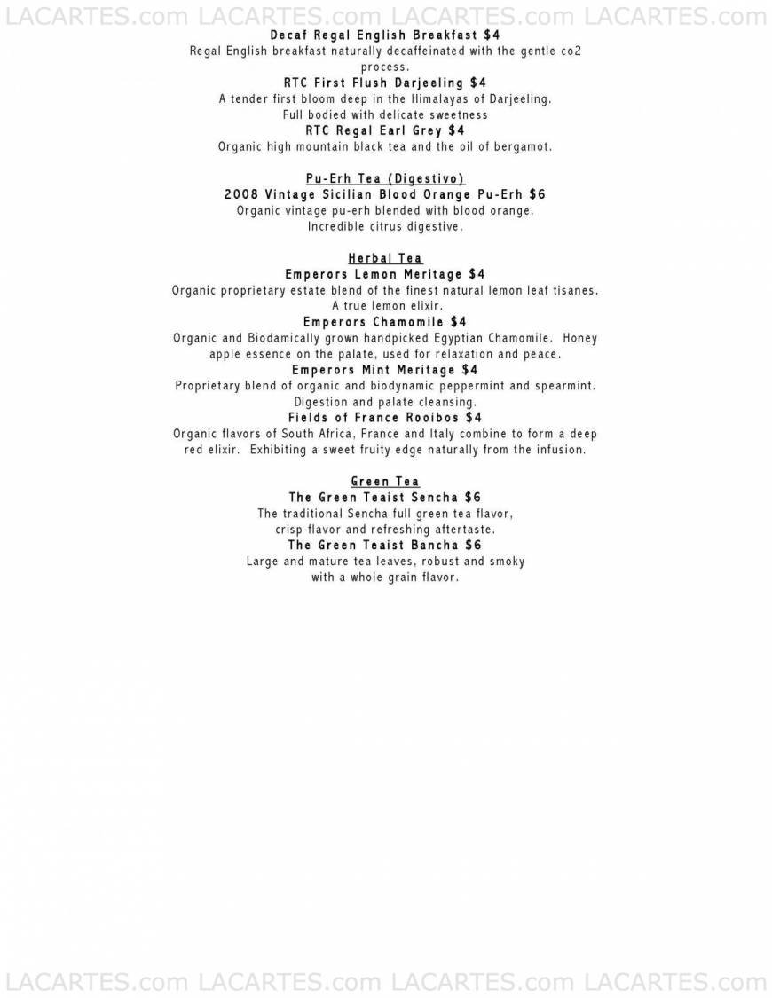  Pricelists of Bank Lane Bistro 670 Bank Lane - Photo 16 of 19