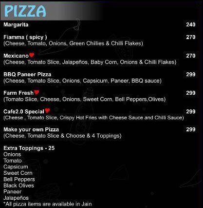  Pricelists of Cafe 2.0 Vashi Plot Number.16, Shop Number.24 Manek Complex, Kopri, 17 & 18, Sector 29, Vashi - Photo 5 of 7