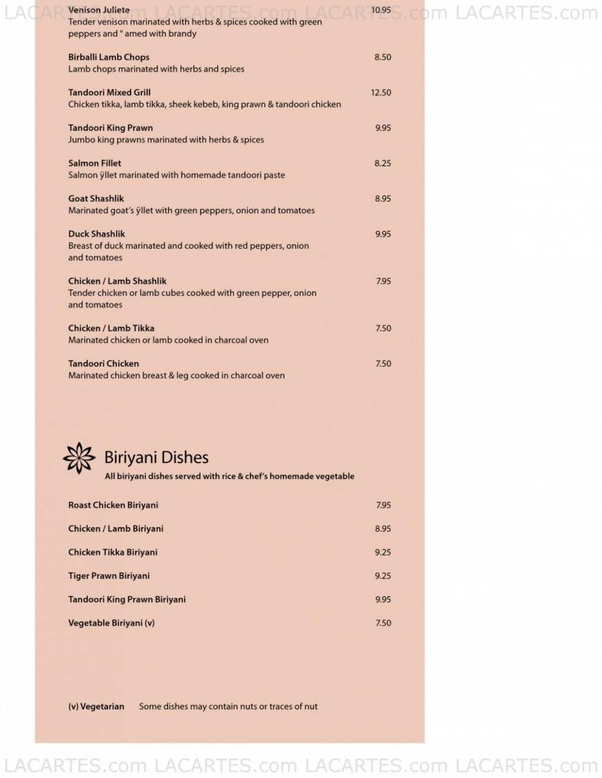  Pricelists of Curry Mahal 87 Station Road       - Photo 6 of 14