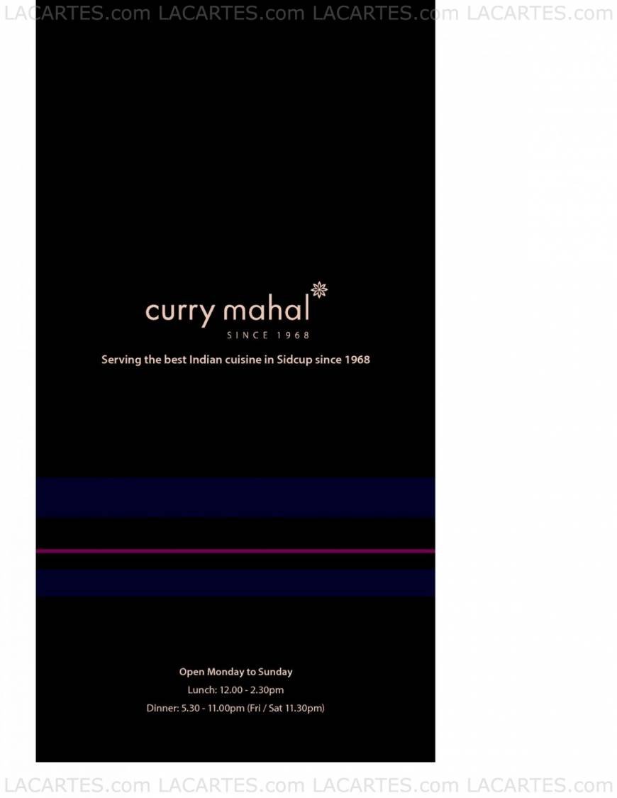  Pricelists of Curry Mahal 87 Station Road       - Photo 8 of 14