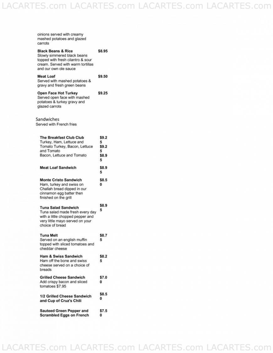  Pricelists of The Breakfast Club 1381 W. Hubbard - Photo 5 of 6