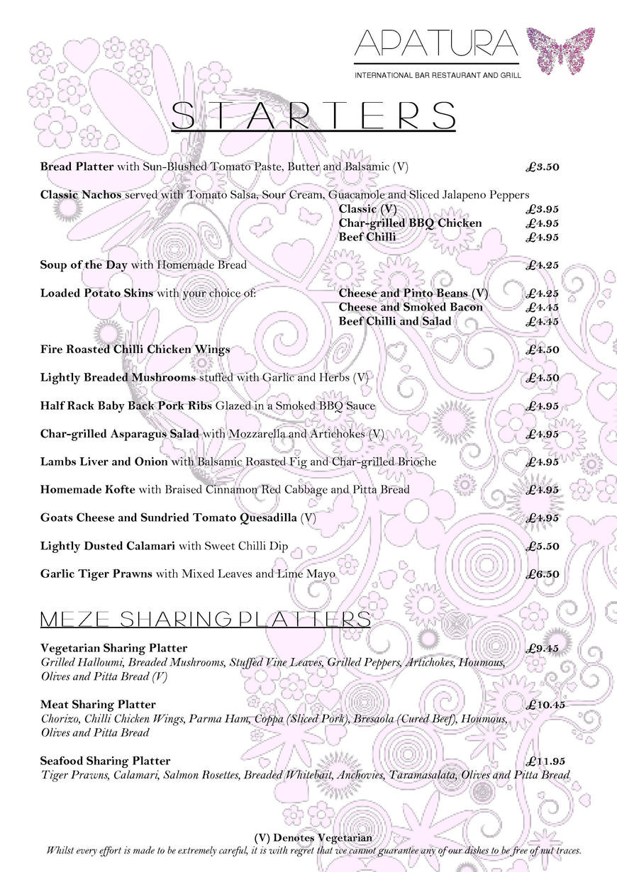  Pricelists of Apatura Bar Restaurant & Grill 14 South End - Photo 4 of 10