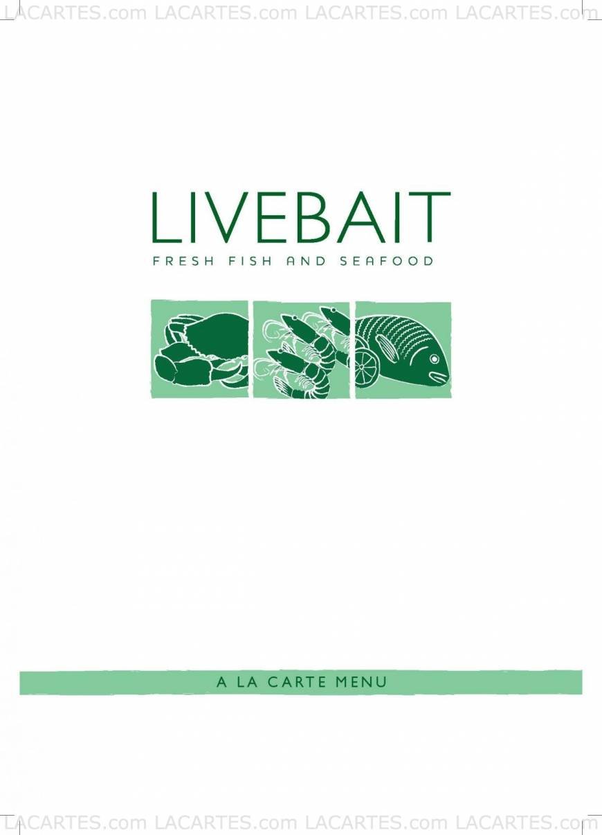 Pricelists of Livebait Restaurant 21 Wellington Street - Photo 6 of 12