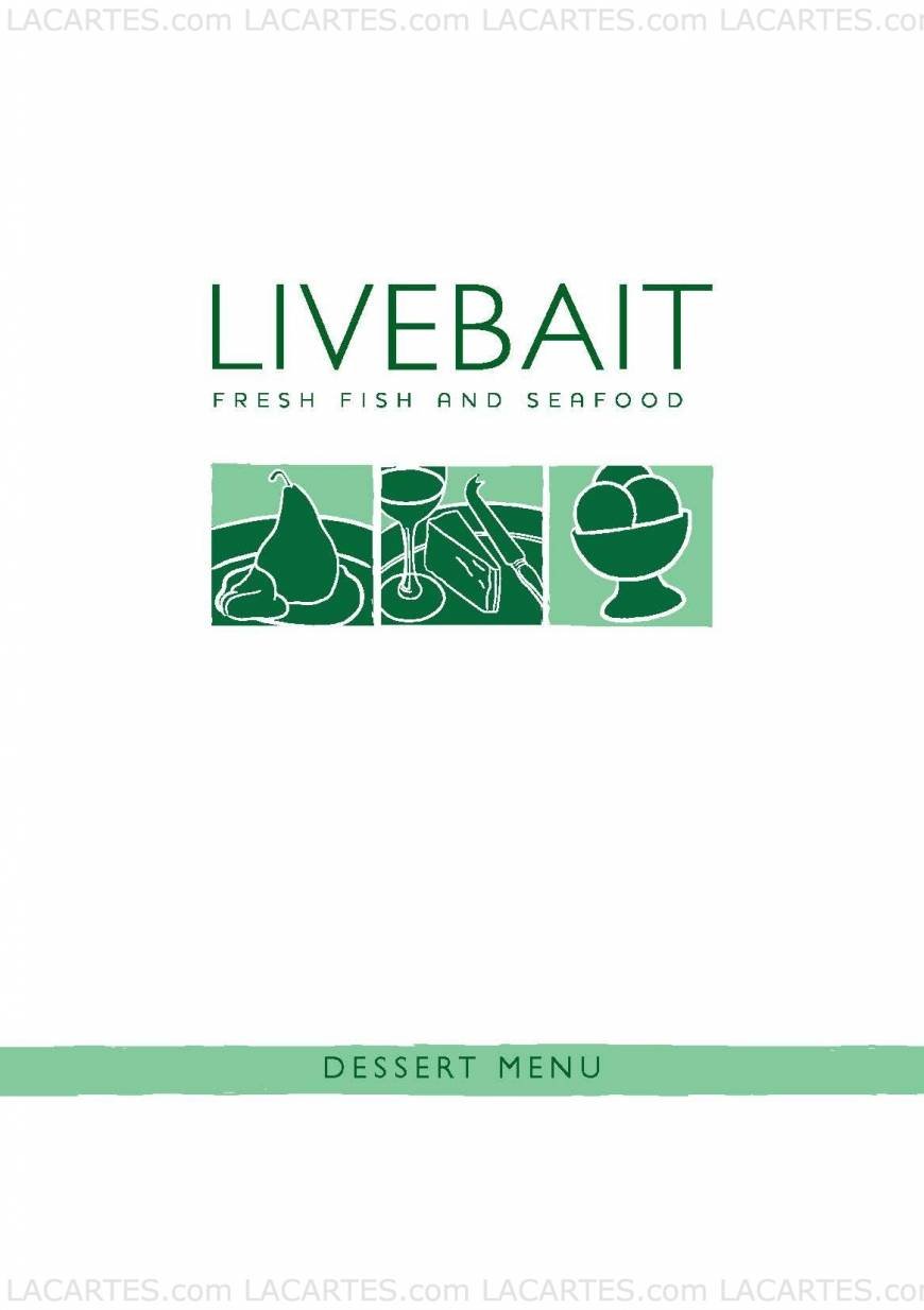  Pricelists of Livebait Restaurant 21 Wellington Street - Photo 8 of 12