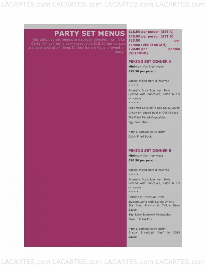  Pricelists of Peninsula Restaurant Holiday Inn Express, Bugsbys Way - Photo 11 of 22