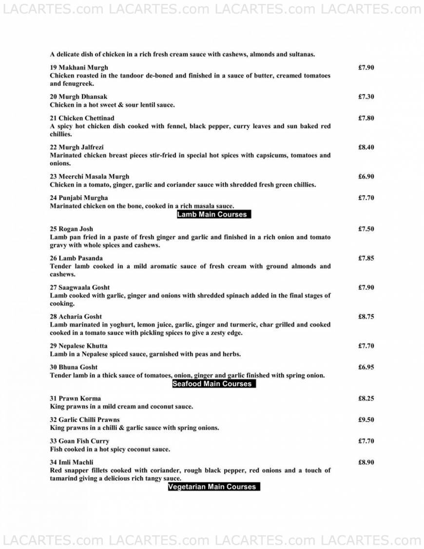  Pricelists of Mogul Home Dining Kitchen 192 Trafalgar Road - Photo 2 of 4