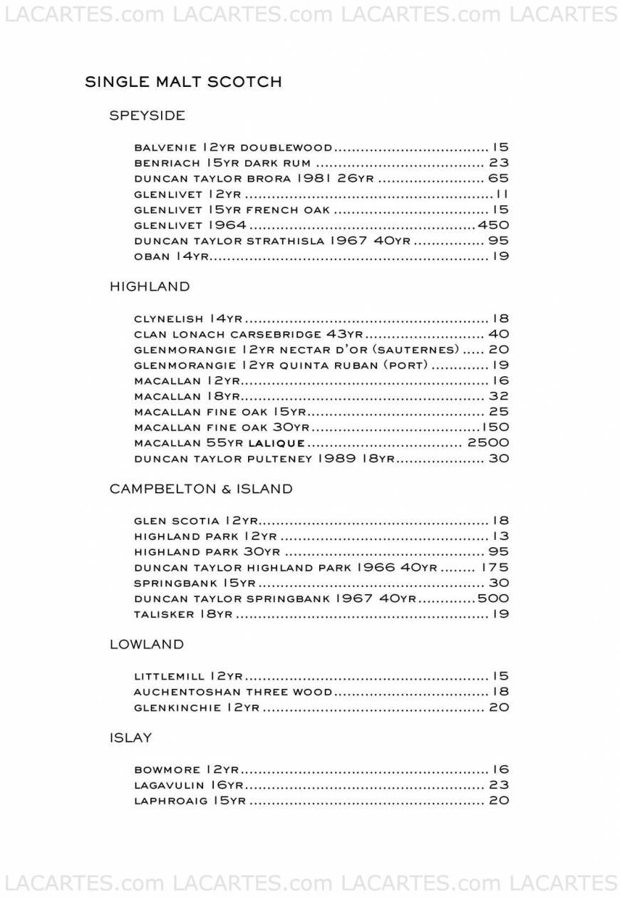  Pricelists of BOURBON STEAK - Scottsdale 7575 East Princess Drive - Photo 18 of 19