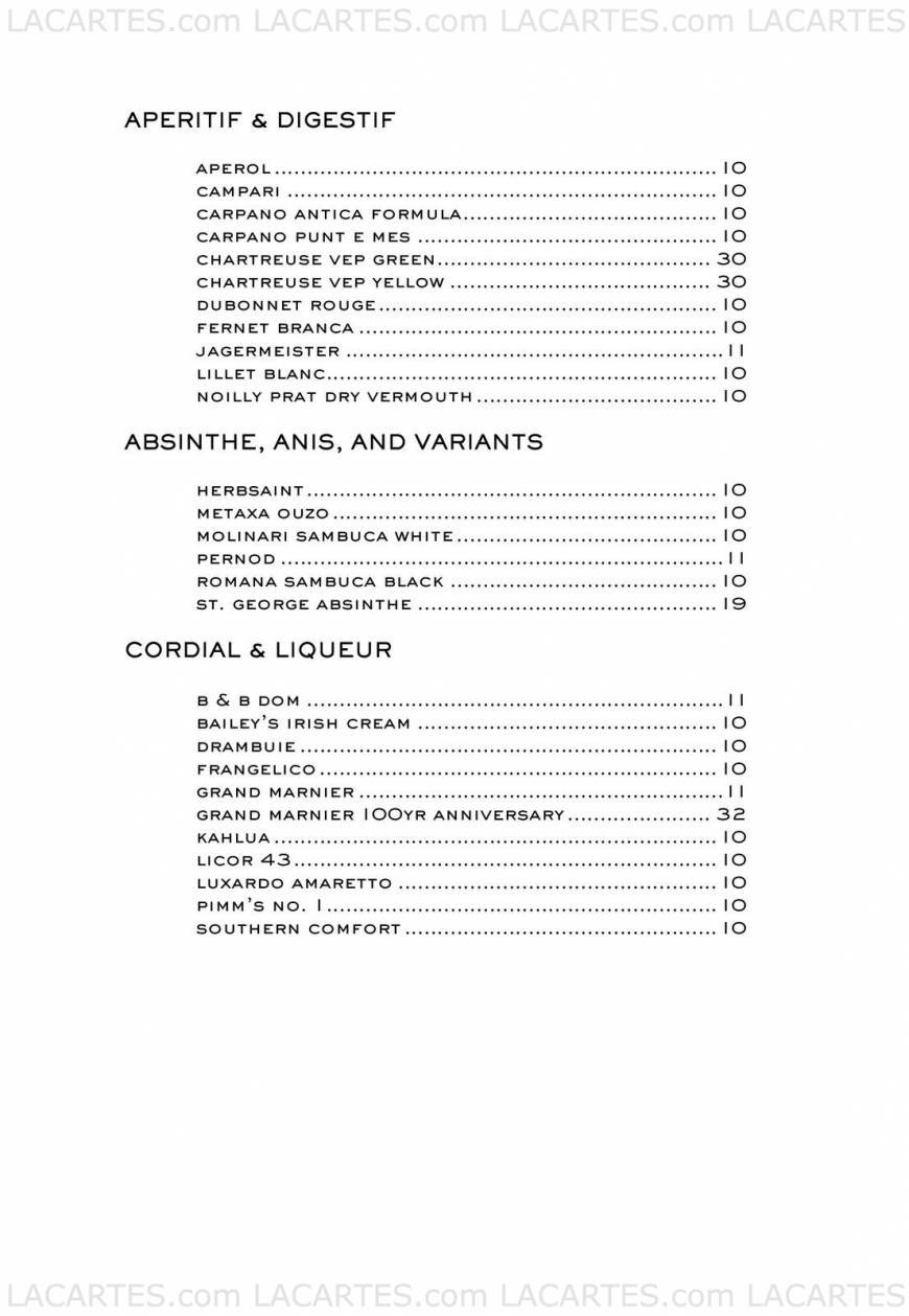 Pricelists of BOURBON STEAK - Scottsdale 7575 East Princess Drive - Photo 16 of 19