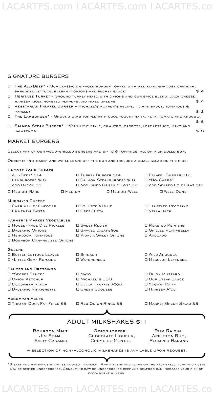  Pricelists of BOURBON STEAK - Scottsdale 7575 East Princess Drive - Photo 6 of 19