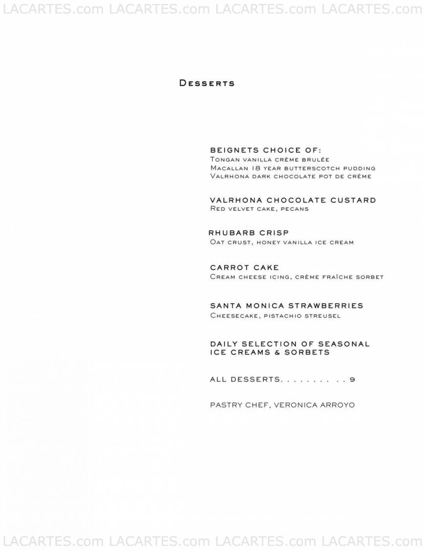  Pricelists of BOURBON STEAK - Scottsdale 7575 East Princess Drive - Photo 5 of 19