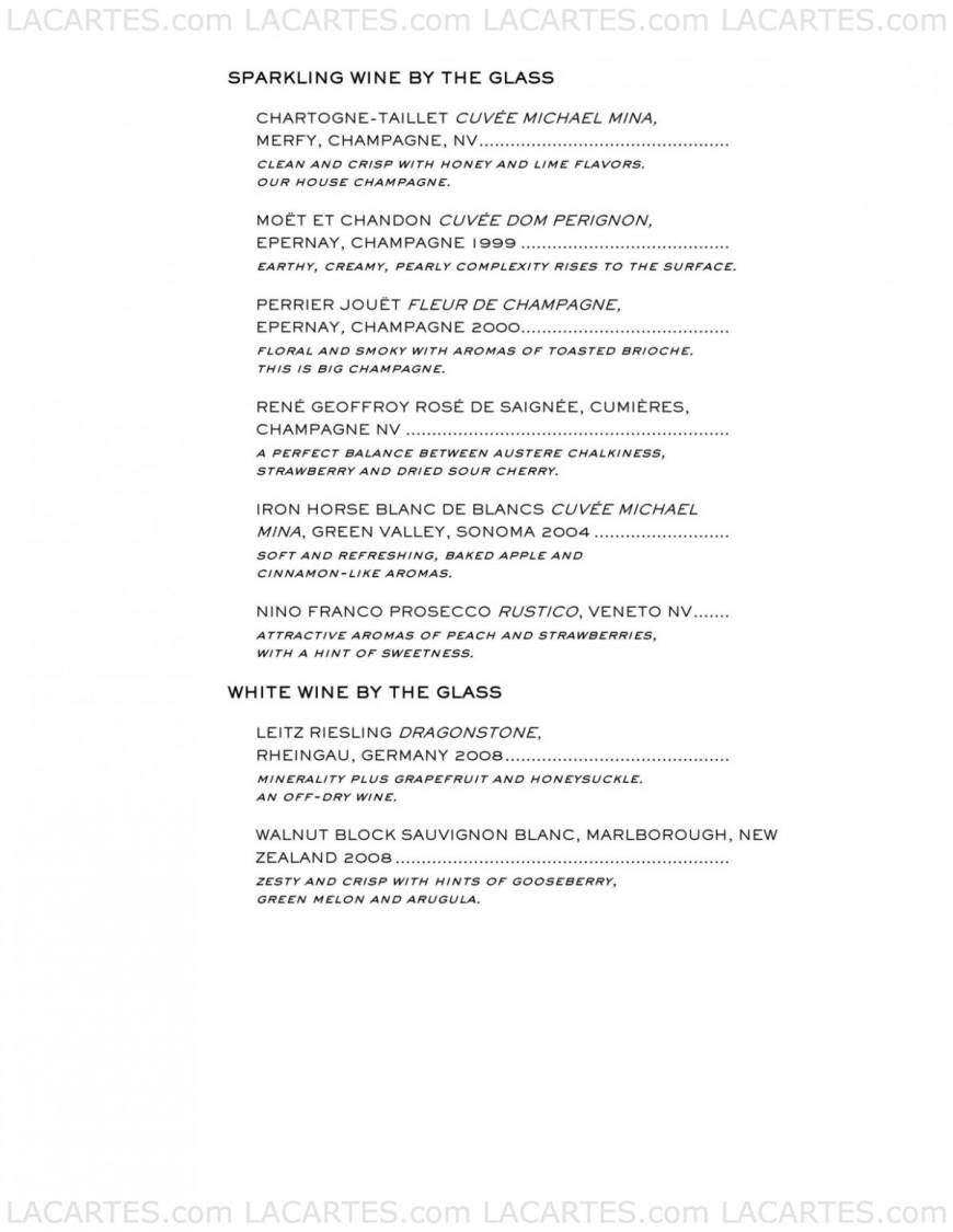  Pricelists of BOURBON STEAK - Detroit 1777 Third Street - Photo 9 of 11