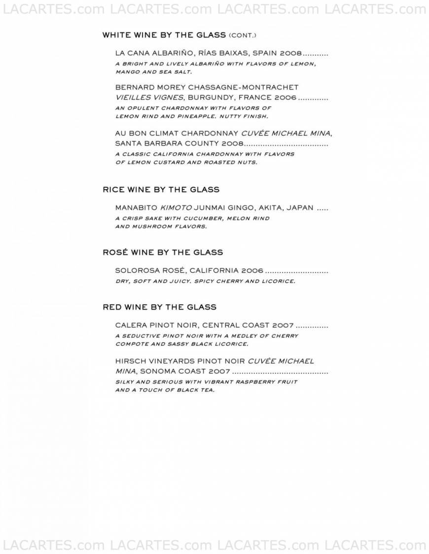  Pricelists of BOURBON STEAK - Detroit 1777 Third Street - Photo 10 of 11