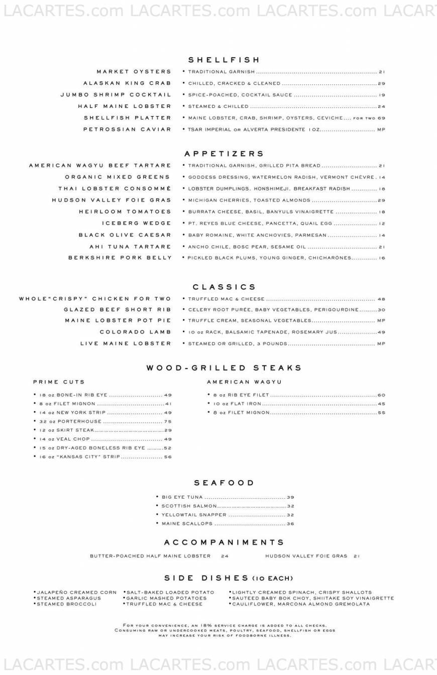  Pricelists of BOURBON STEAK - Miami 19999 West Country Club Drive - Photo 10 of 17