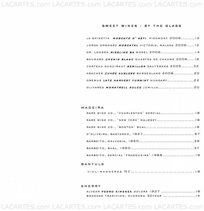  Pricelists of BOURBON STEAK - Miami 19999 West Country Club Drive - Photo 16 of 17