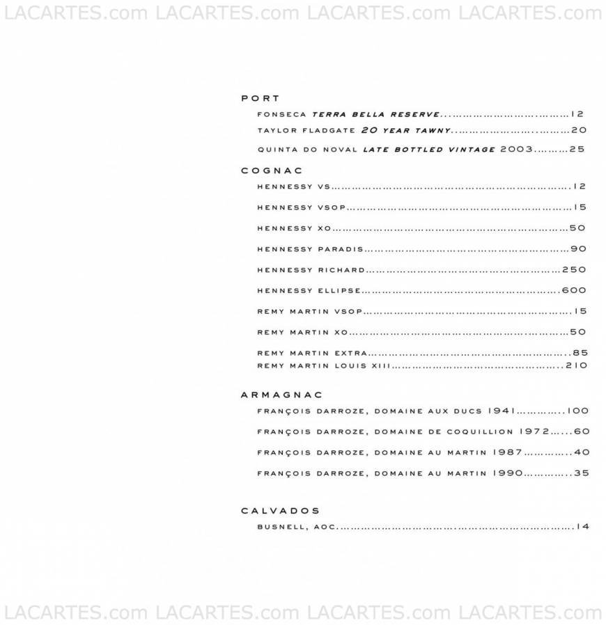  Pricelists of BOURBON STEAK - Miami 19999 West Country Club Drive - Photo 15 of 17