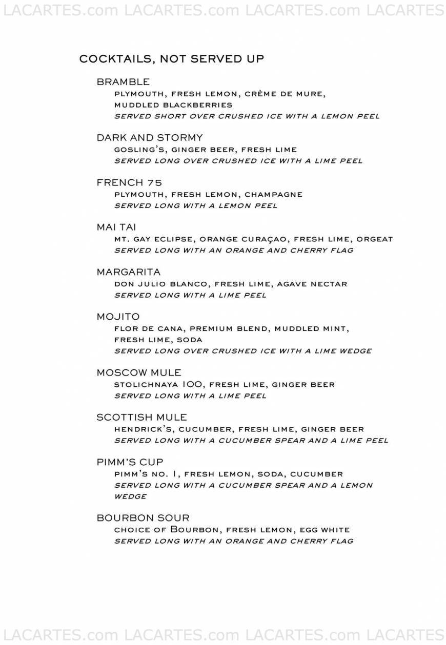  Pricelists of BOURBON STEAK - Miami 19999 West Country Club Drive - Photo 3 of 17