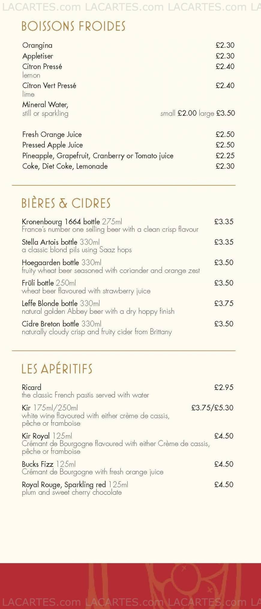  Pricelists of CafÃ© Rouge 16-18 Montpelier Vale - Photo 6 of 14