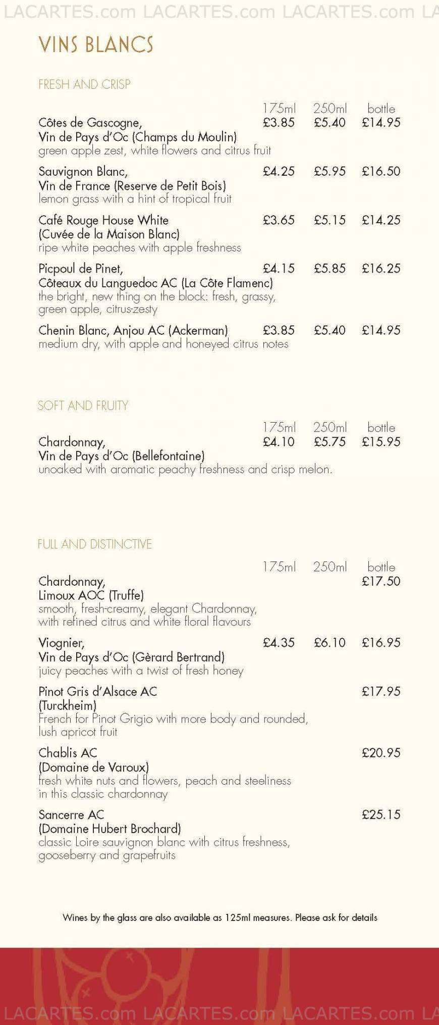  Pricelists of CafÃ© Rouge 16-18 Montpelier Vale - Photo 7 of 14