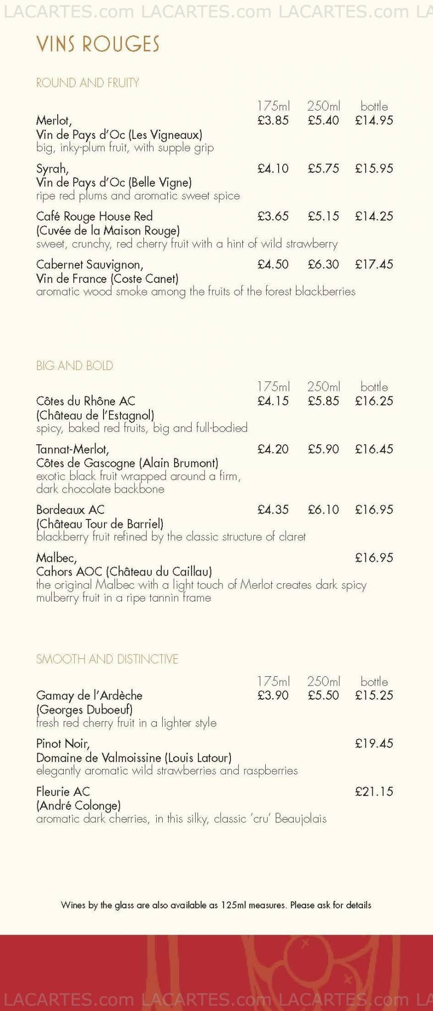  Pricelists of CafÃ© Rouge 16-18 Montpelier Vale - Photo 8 of 14